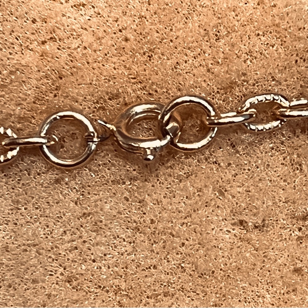 Gold-Tone Circular Pendant Necklace - Women's Jewelry - Picture 4 of 4